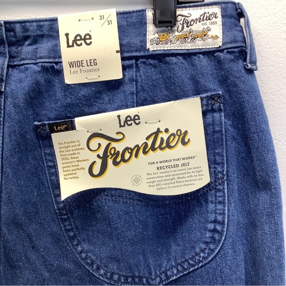 Lee Frontier Wide Leg Jeans Size 31W 31L New With Tags - Picture 4 of 5